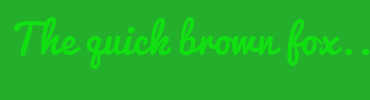 Image with Font Color 12DF12 and Background Color 23AE2C